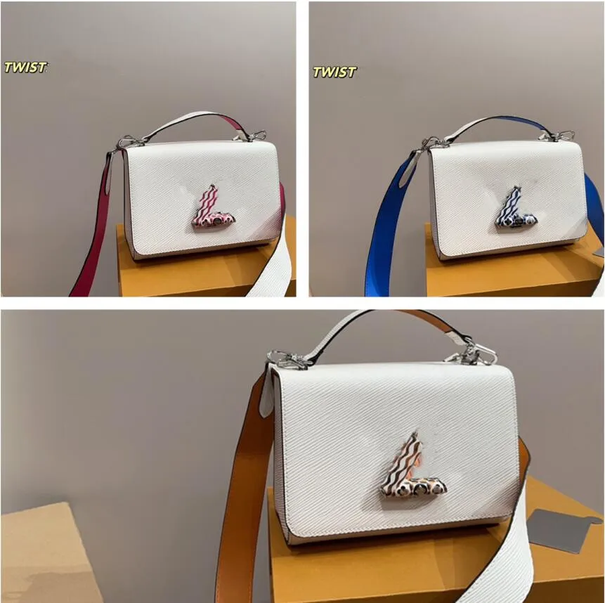 

Water Ripple Twist Totes Women Shoulder Crossbody Bags Gradient Strap Messenger Bag Designer Luxury Handbags Lady Purses wallet, Orange