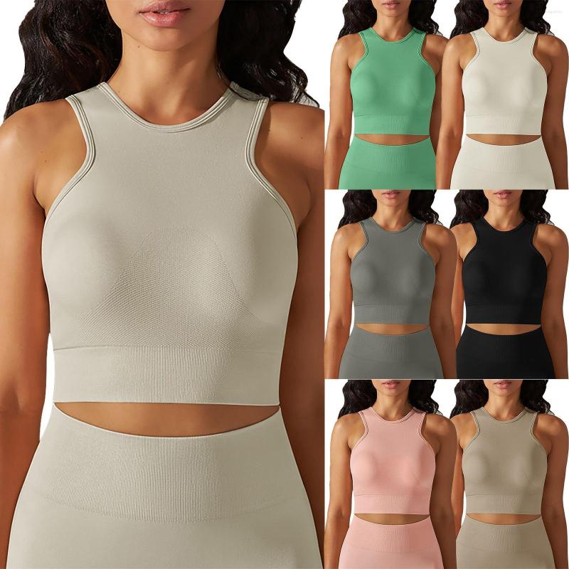 

Women' Shapers Women' Solid Color Sports Vest Fitness Running Yoga Bra Crisscross Bras For Women Workout, Pink