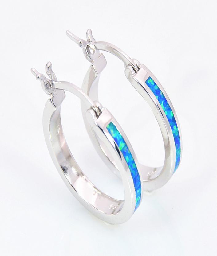 

Whole Retail Fashion BlueWhitePinkPurple Fine Fire Opal Earrings 925 Silver Plated Jewelry EMT160426042430152