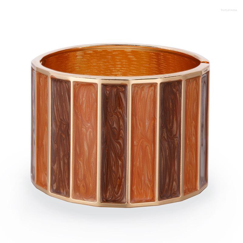 

Bangle Punk Dripping Oil Alloy Cuff Bangles Bracelets For Women Fashion Jewelry Statement Big Metal Wholesale Raym22