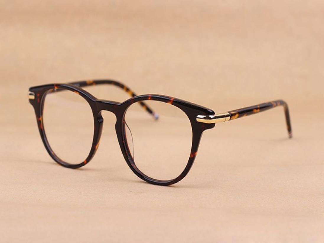 

High Quality Vogue Vintage Full Unisex Acetate Optical thom Frame Eyeglasses Spectacles Frames Prescription Glasses Oculos8602231