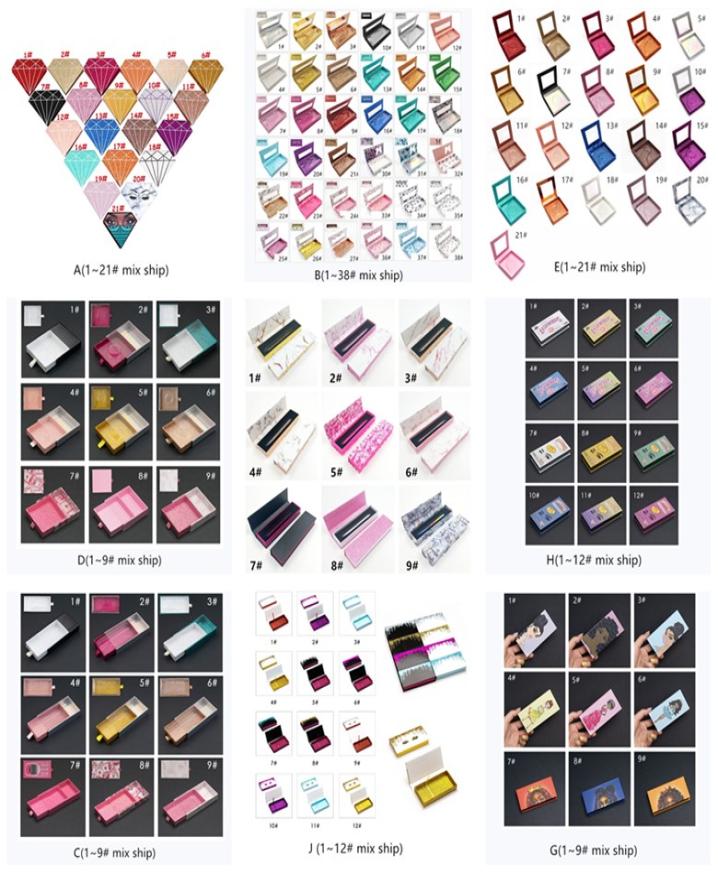 

Magnetic Lashes Box with eyelash tray eyeliner pen 3D Mink Eyelashes Boxes False Eyelashes Packaging Case Empty Eyelash Box Cosmet4678408