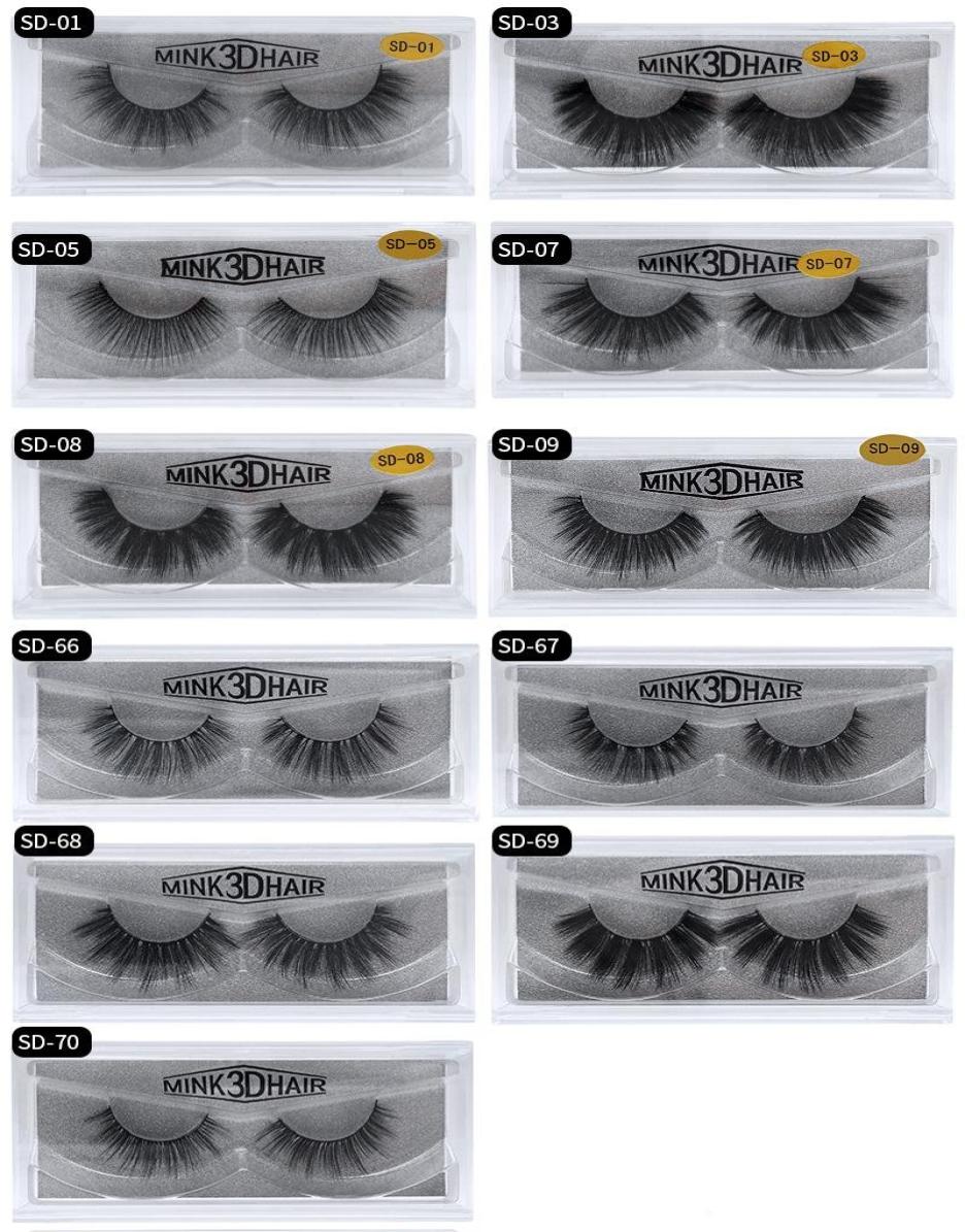 

New 3D Mink Eyelashes Eyelashes Messy Eye lash Extension Sexy Eyelash Full Strip Eye Lashes by chemical fiber Thick DHL s6288703