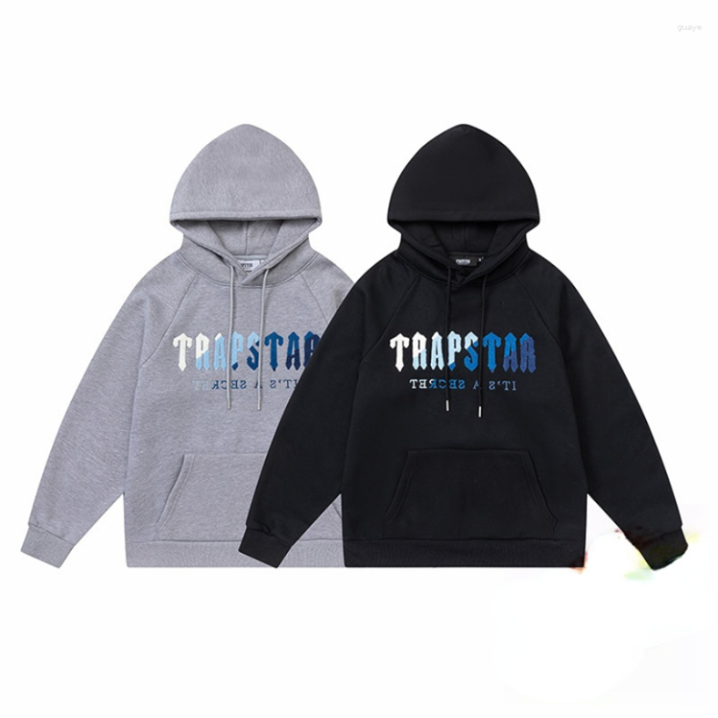 

Men' Hoodies Men Woman Blue Towel Embroidery Pullovers Fleece Hoody Sweatshirts, 24