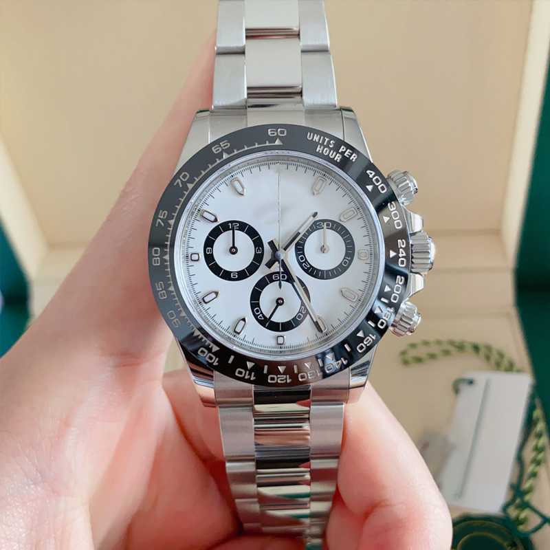 

panda Mens watch luxury DHgate 40mm automatic mechanical sapphire designer watch 904L stainless steel panda dial Montre De Luxe ROLEj watches Ditongnas jason 007, Waterproof