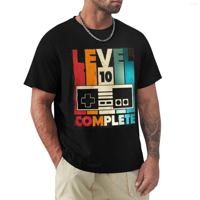 

Men' Polos 10th Anniversary Gift Funny 10 Year Fathers Day Video Game Anniversay Gifts For Husband Gamer Dad T-Shirt, Dark coffee