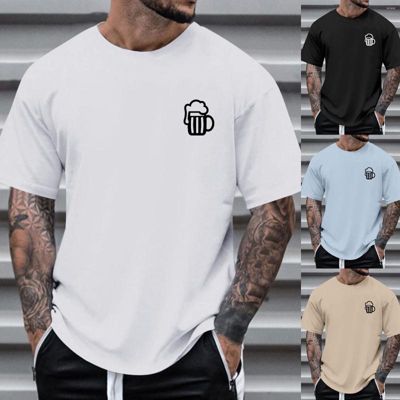 

Men's T Shirts Soft Shirt Big Tall For Men Mens Summer Fashion Casual Fasten 3D Digital Printing Short Sleeve Men's Graphic, Black