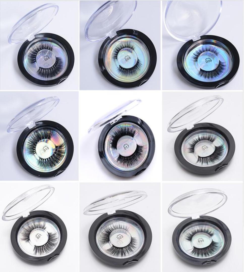 

3D silk Protein Mink Lashes Eyelashes 50pcslot 3d strip Mink Lashes false eyelash customized box with private label1645101