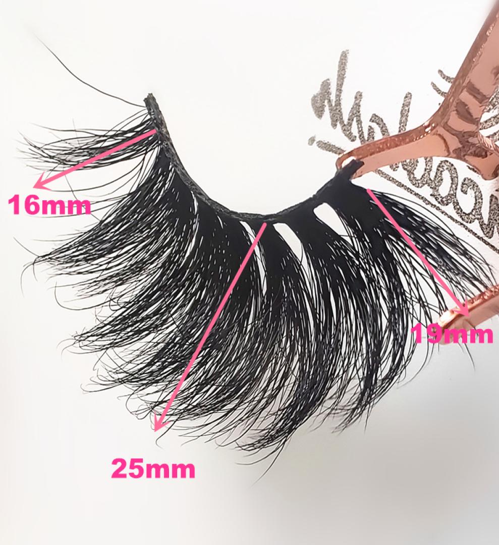 

25mm 3D MINK LASHES Long Thick Fluffy 3D mink eyelashes super Soft 3d minklashes with customized packages8906329