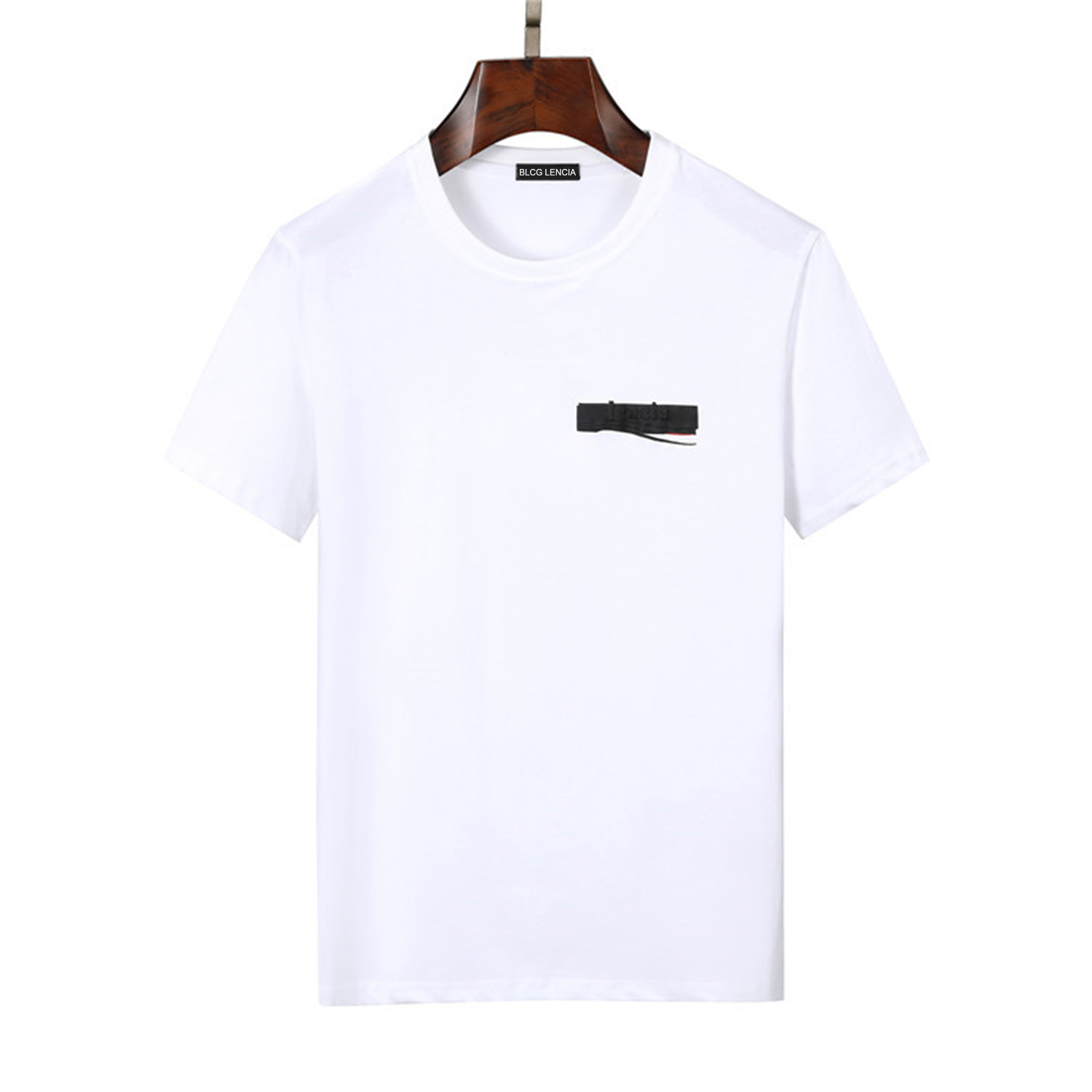 

BLCG LENCIA 2023 Summer New 100% Cotton Fabric T-shirt Men High Quality Print Color Mens Designer T shirt Paris fashion Tshirts Tops 22428, White