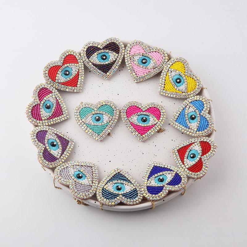 

Pendant Necklaces Rhinestone Necklace Fashion Personality Heart-shaped Eye Ladies Street Heart 963