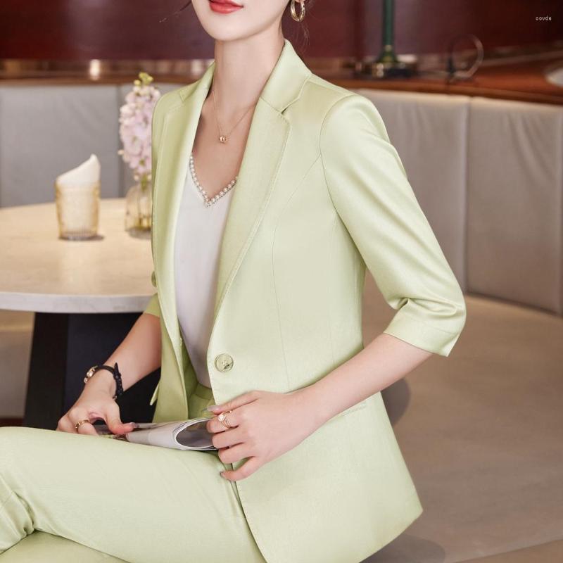 

Women' Two Piece Pants 2023Spring Suit Elegant Single Breasted Slim Print Casual Blazer Jackets And Shorts Set Korean Femme 2 Sets Women, Grey blazer pants