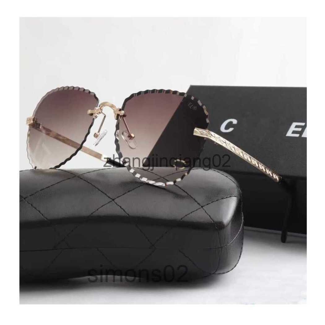 

Designer Channel Sunglasses Cycle Luxurious Fashion Sports Polarize Sunglass Men Women New Vintage Baseball Summer Beach Driving Black Tea Round Sun Glasses