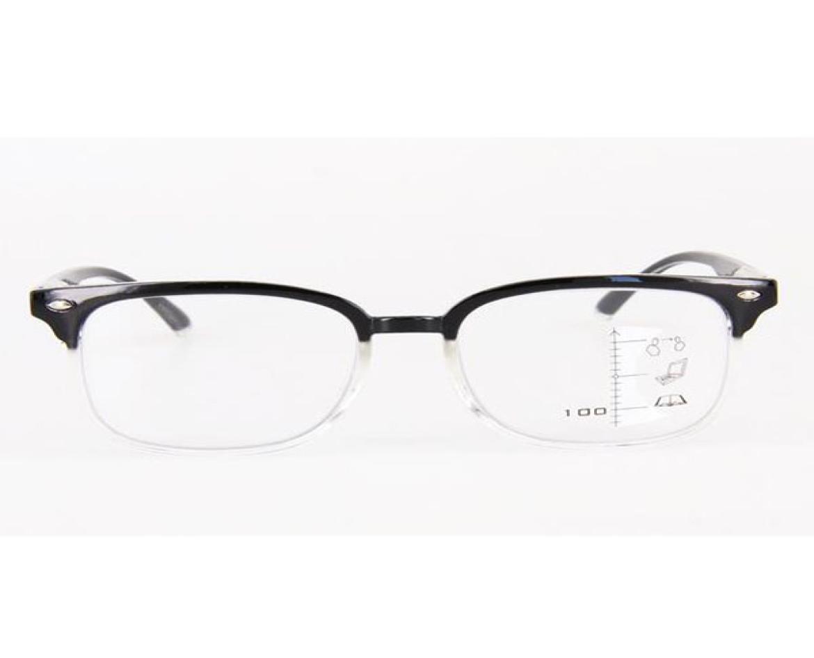 

Vintage Progressive Reading Glasses Black Frame Multifocal Eyeglasses Multi Focus Near and Far Women Men Multifunction Eyewear 11413035