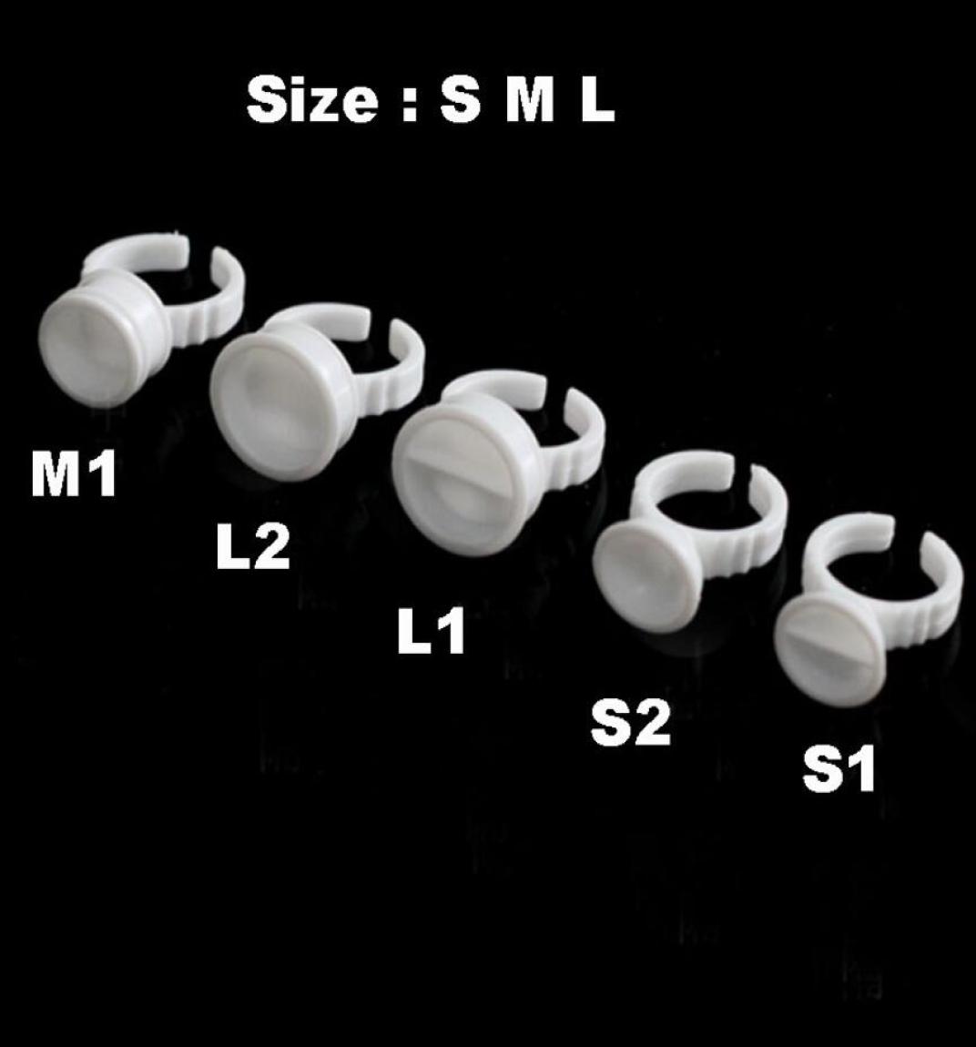 

Adhesive Eyelash Pallet Holder Set Disposable Glue Holder Ring Pallet for Eyelash Extension Tattoo Pigment Tools5755919