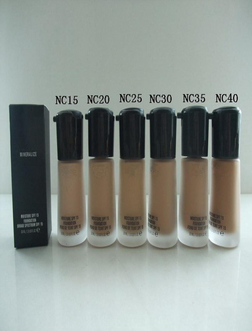 

6PCS MAKEUP Newest MOISTURE SPF 15 FOUNDATION 30 ML01238193514, Mixed color