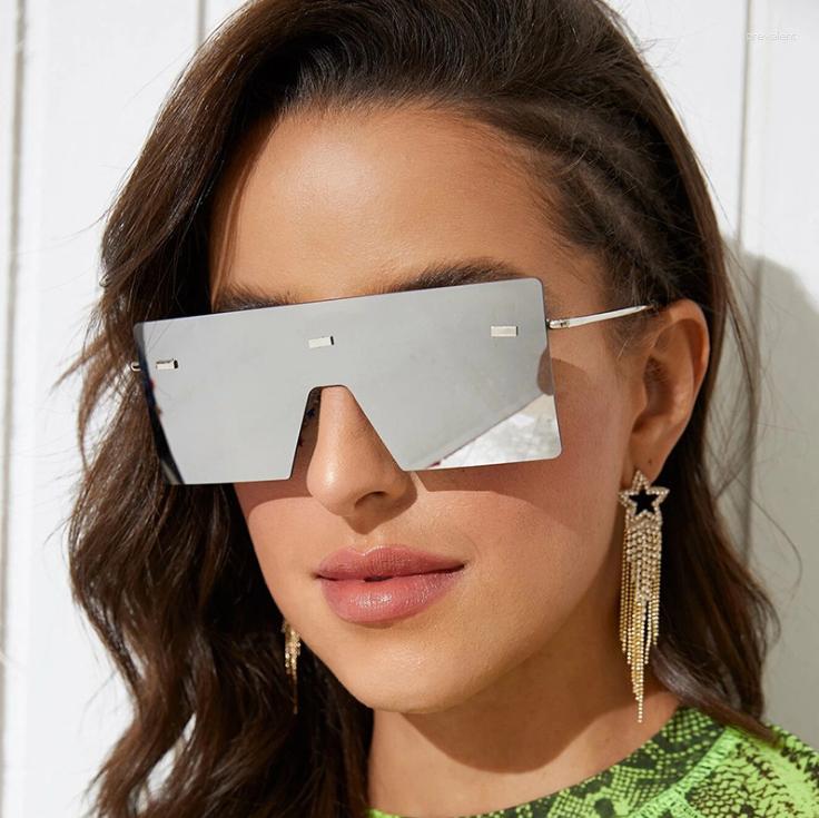 

Sunglasses VWKTUUN Woman 2023 Square Glasses Intergrated Sunglasess Men Oversized Shades UV400 Mirror Points Big Eyewear