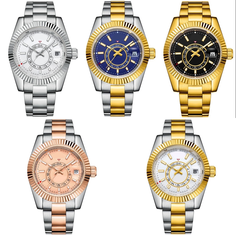 

Sky dweller mens designer watch 2813 movement watch small sapphire calendar reloj stainless strap 41mm wrist fashion accessories vintage watch for men SB027 C23, 10#