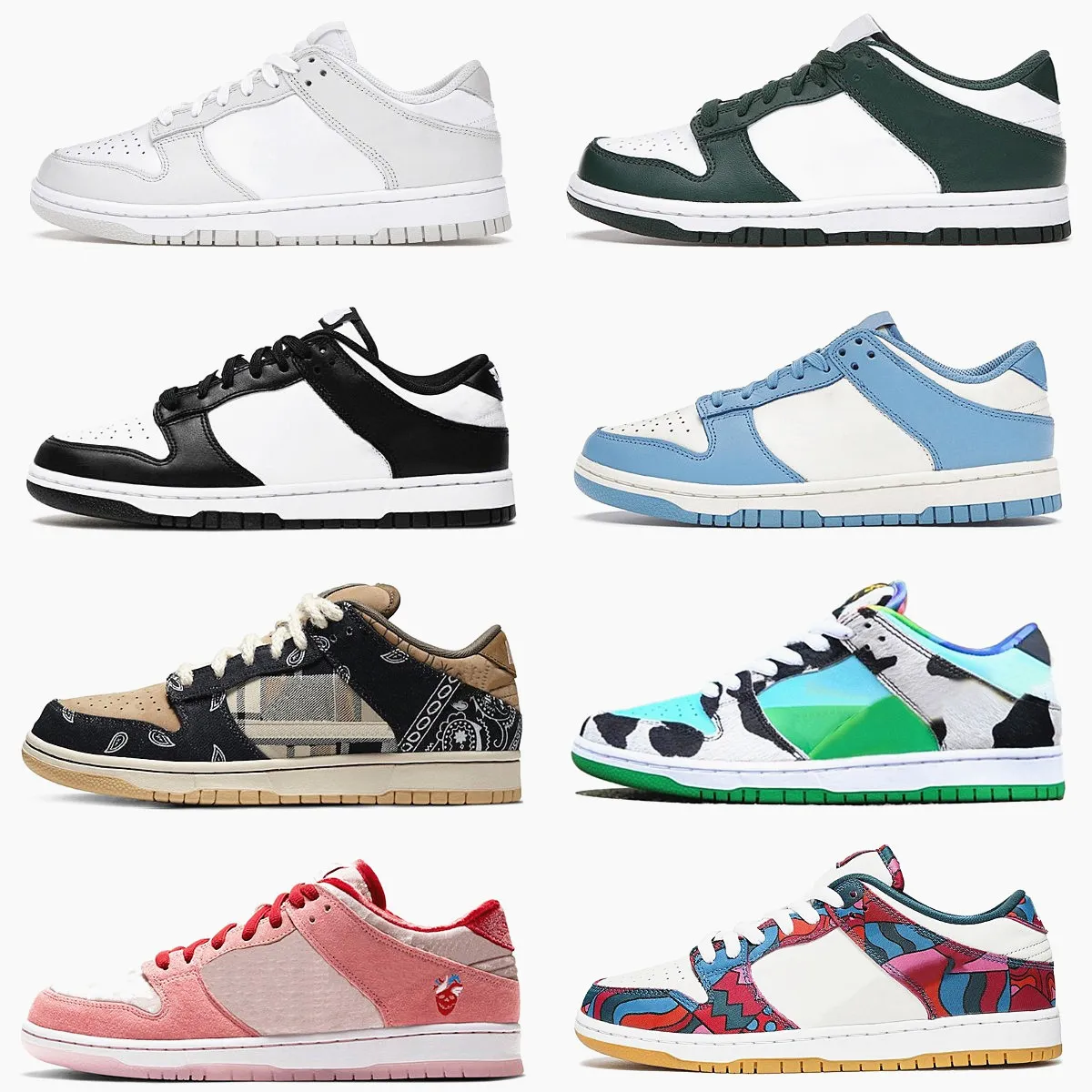 

New Fashion 2023 Classic SB Low Running Shoes DuNKS Parra Club 58 Gulf UNC Sean Cliver Women Mens StrangeLove Black White Team Green Grey Fo, Please contact us