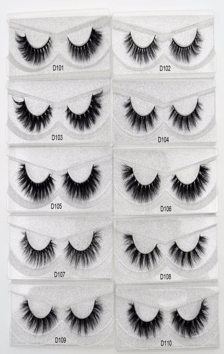 

100 Handmade 3D Mink Eyelashes Natural Lashes Soft False Eyelash High Volume Cruelty Mink lashes D1019088885