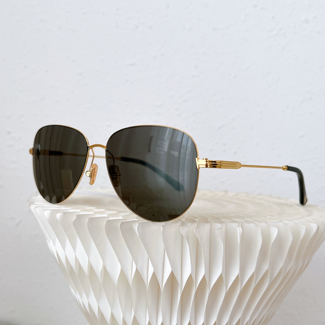

Round TOMFORD sunglasses for men and women, designer metal framed glasses, black framed sunglasses