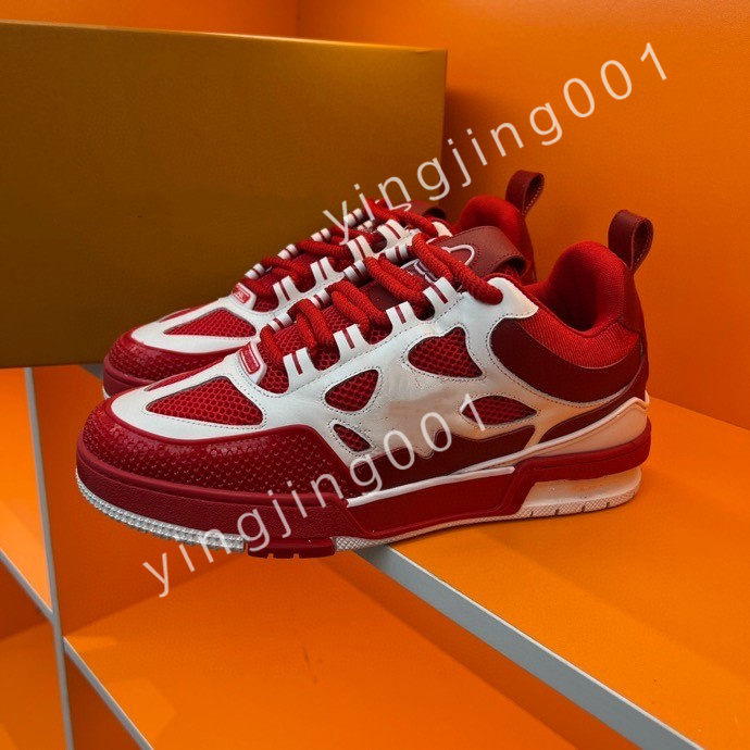 

2023 Luxury Platform Designer Boots Low Casual Shoes Sneakers Women Mens Fashion Party Flat Leather Vintage Trainers, 01