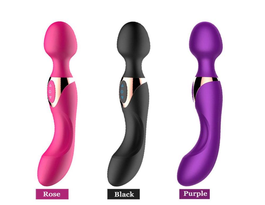 

Full Body Massager Silicone Wand Massage 10 Speeds USB Big Powerful Magic Massaging Stick Vibrators for Back Neck Legs Sport 4124242
