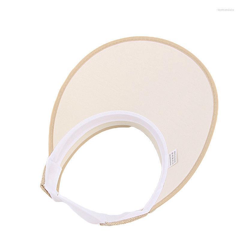 

Wide Brim Hats Summer Breathable Women Sun Topless Empty Visor Cap Adjustable Fashion Beach Top Trip CapsWide, 201