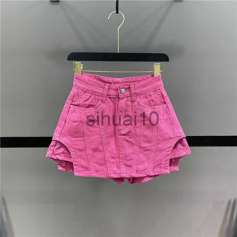 

Skirts Pink Denim Skirts Shorts Girls Y2K Women Tops Short T Shirt Suit Summer Vintage Crop Cute Kawaii Clothing Clothes For Teens J230621, White