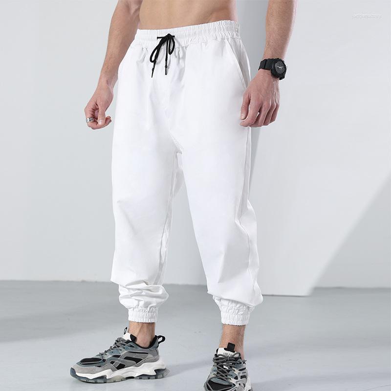 

Men's Pants Men's Spring Men's Casual Loose Large Multi Pocket Sweatpants Solid Color Fashion Versatile, Black