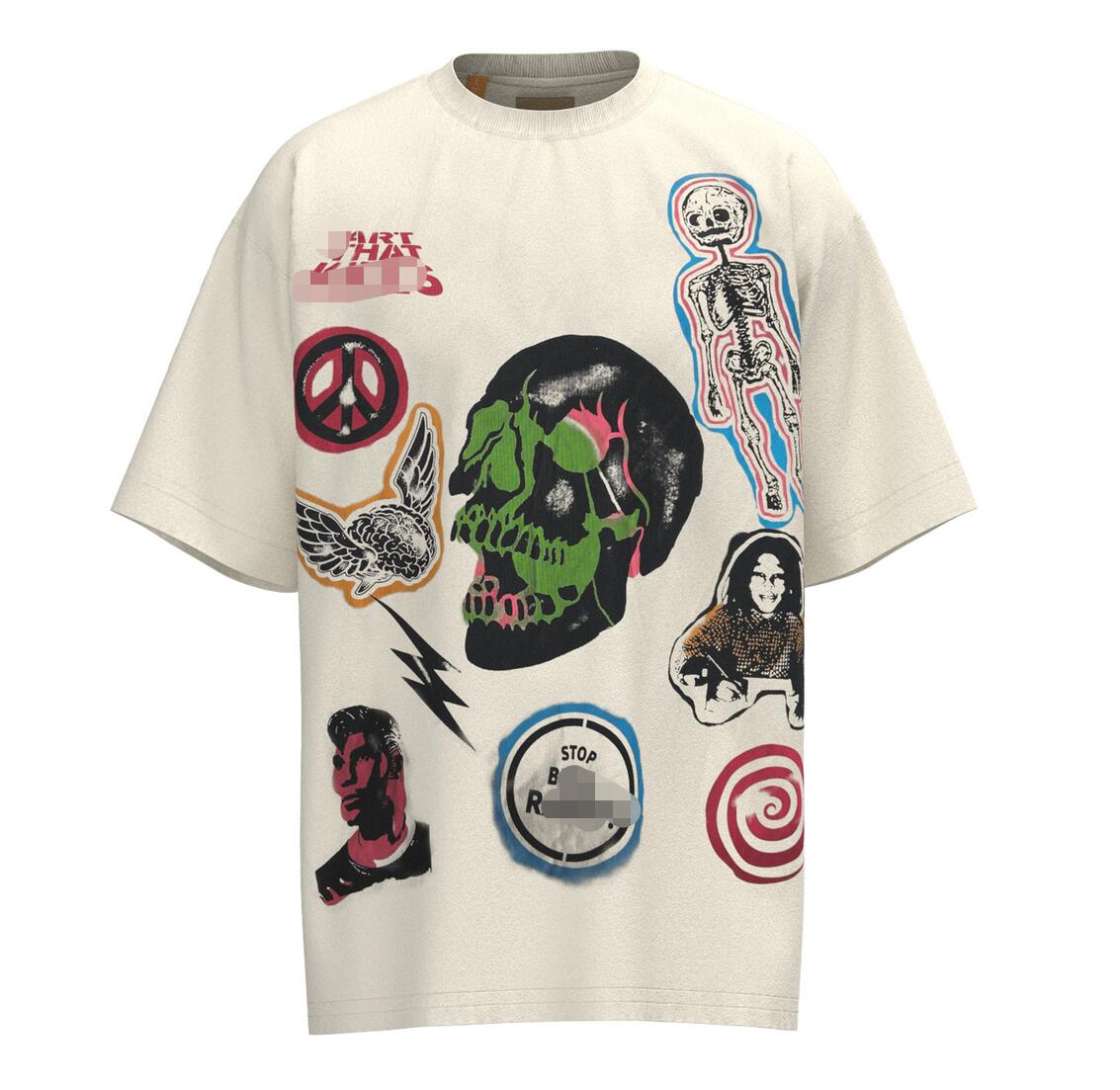 

Men's T-shirts Designer Men's Galleryes t Shirt Angel Brand Net Red Retro Galerys hoodie Depts Men and Women Short-sleeved Galilee Printed Reflective Letters, Q111111111