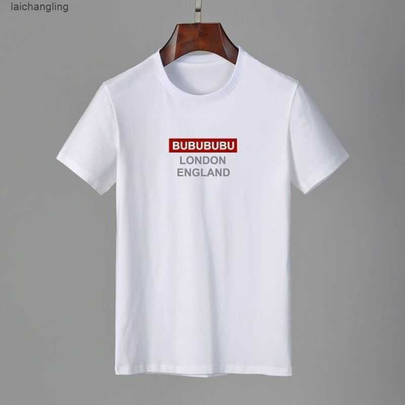 

Famous Mens High Quality t Shirt Letter Print Round Neck Short Sleeve Black White Fashion Men Women Teesrldn