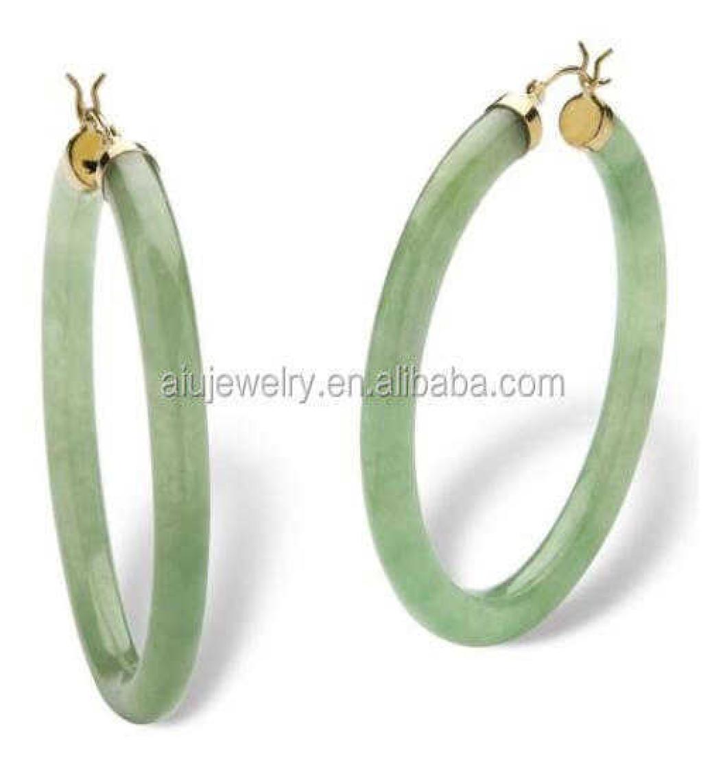 

Luxury Large jade hoop earring0123456789101112139421651