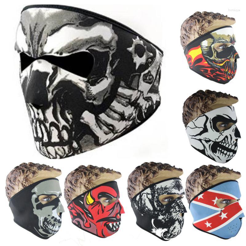 

Motorcycle Helmets Halloween 1pcs Warmer Windproof Dustproof Full Face Mask Snowboard Ski Ride Bike CS Cap Neoprene Masks Outdoor