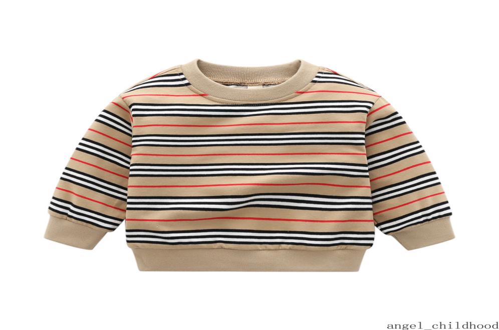 

Autumn New Boys Long Sleeve Clothes Kids Top Stripe Cotton Casual Sweatshirt Autumn Winter Clothing5723937, Red