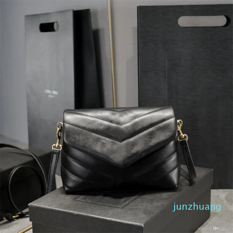 

Designer -Shoulder bag Crossbody bag Designer wallet counter upgraded casual 2023, Black gold button 467072