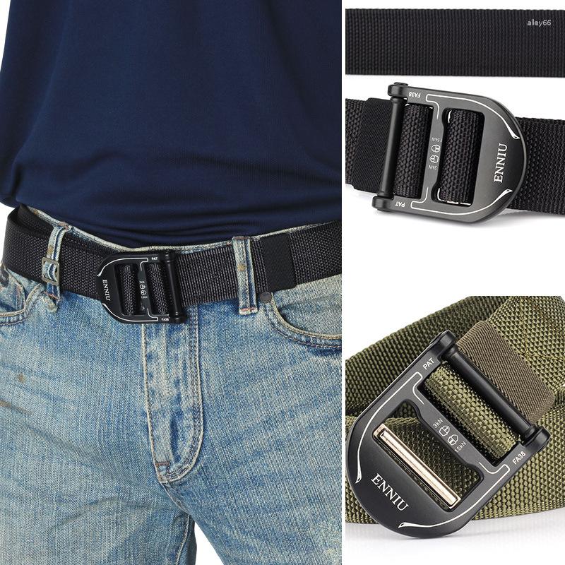 

Belts Leisure Belt Alloy Buckle Male Waistband Tactical Quick Release Dry Elastic For Fishing Hunting Multi Function, Black