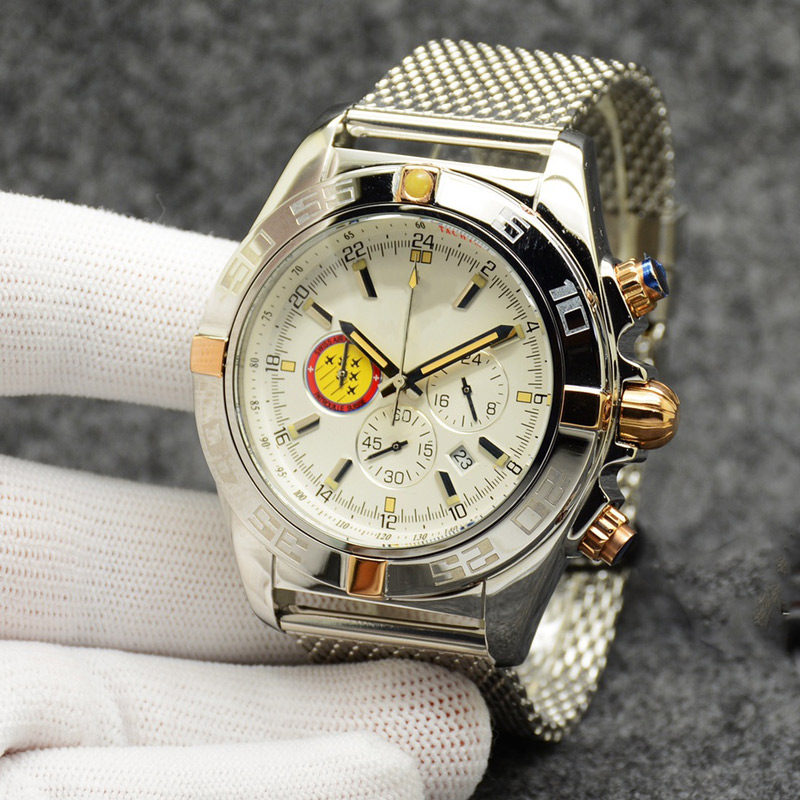 

Mens Automatic Watch 47mm Mechanical Movement Watch Round Bezel Fashion Business Wristwatches Montre De Luxes Watch for Men, Color 1