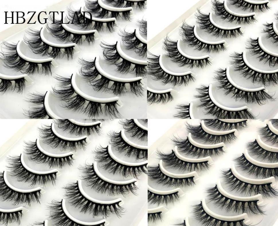 

False Eyelashes HBZGTLAD 210 Pairs 6D Faux Mink Lashes Volume Fluffy Soft Fake Eyelash Wispy Natural Long Extension5199504