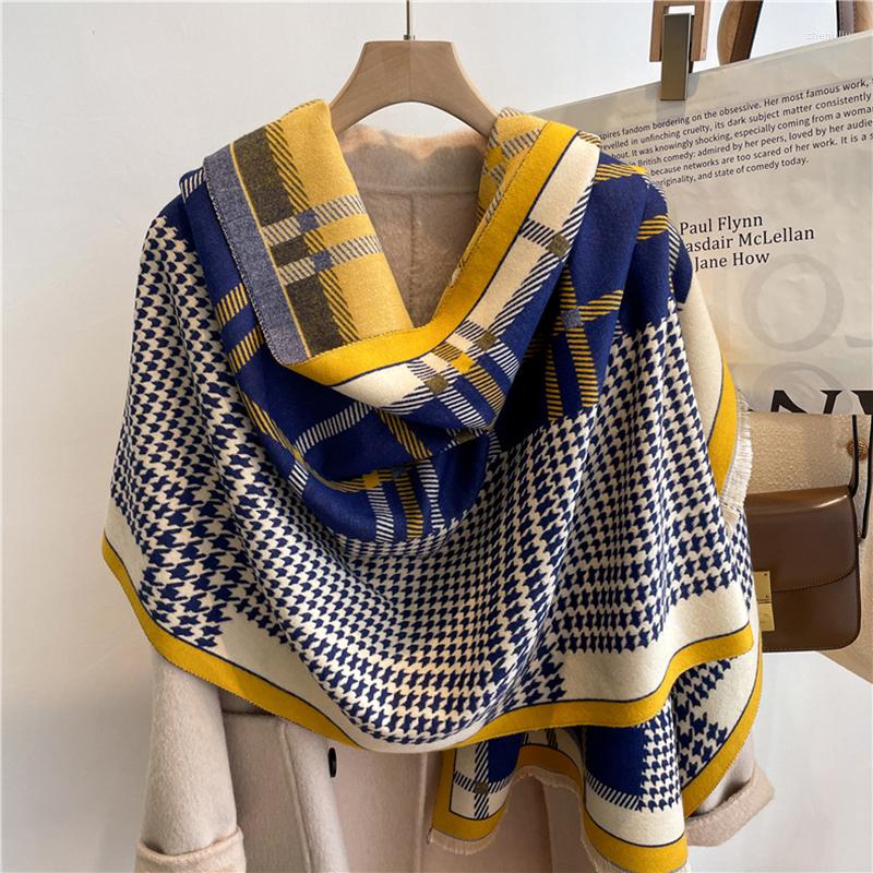 

Scarves Winter Scarf Women's Cashmere Warm Ladies Thickening Soft Shawl Wrap