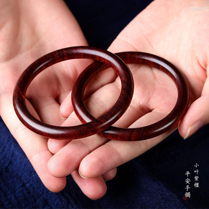 

Bangle Original Leaf Rosewood Wooden Bracelet Red Lady Vintage Ethnic Charm Simple Fashion Elegant Handmade Specialty Gift