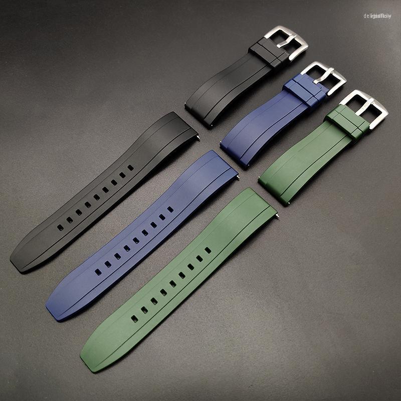 

Watch Bands Fluorine Rubber Strap 20mm 22mm Advanced Bracelet Quick Release Bar Watchband For Each Brand Watches Band Diving