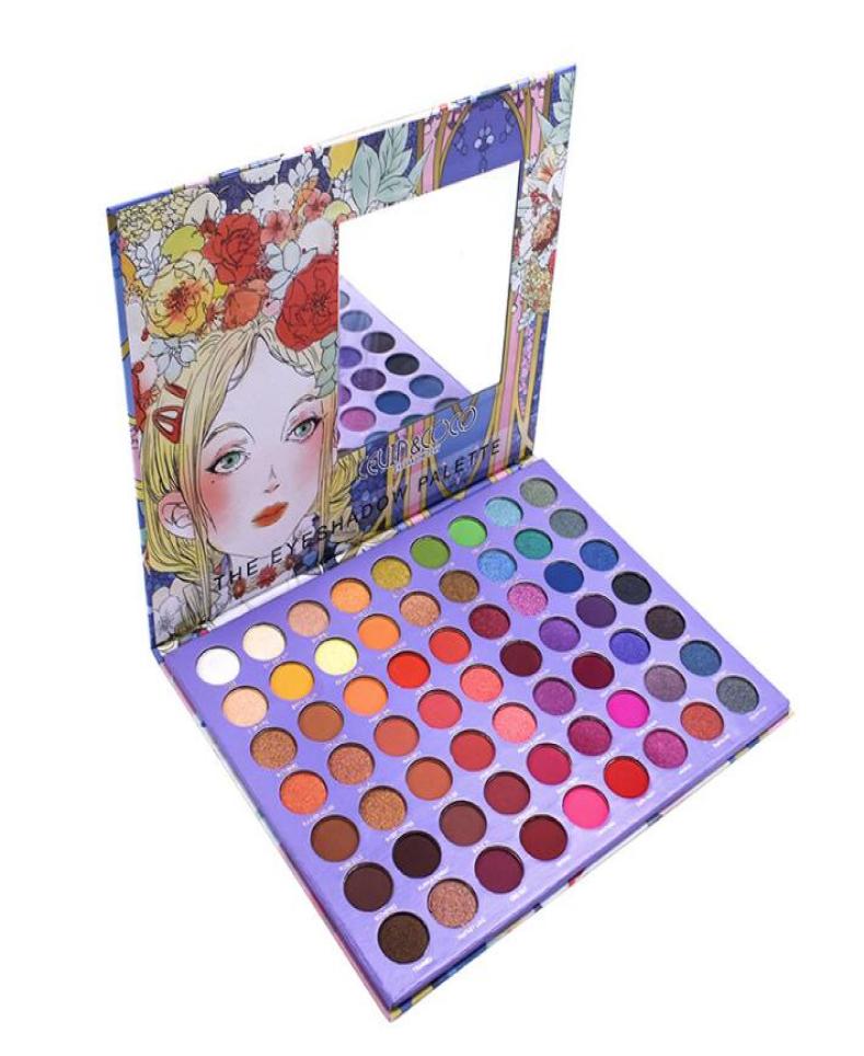 

63 Color MatterGlitter Mix Eyeshadow Palette High Pigment Eyeshadow Palette Waterproof Princess Eye Shadow Palette Professional C7638587, Multi