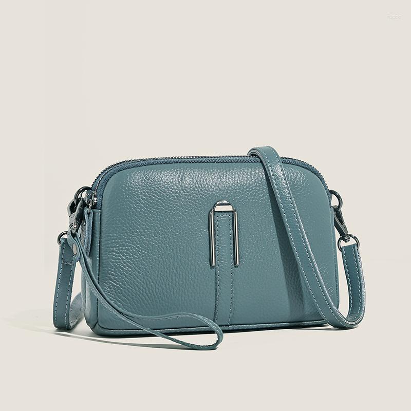 

Evening Bags Genuine Leather Women's Bag Handbag 2023 Luxury Cow Women Shoulder Crossbody Fashion Female Messenger Phone, Khaki