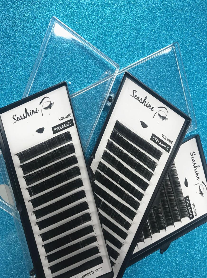 

Whole Premade Fans Classic Eyelashes Extension 1 Tray Russian Volume Fans Eyelash Customize Logo Lashes 6799098