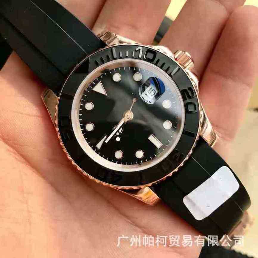

designer men watch yachtmaster oyster perpetual wristwatch CBHL ull-automatic Swiss mechanical luminous and diving, Black