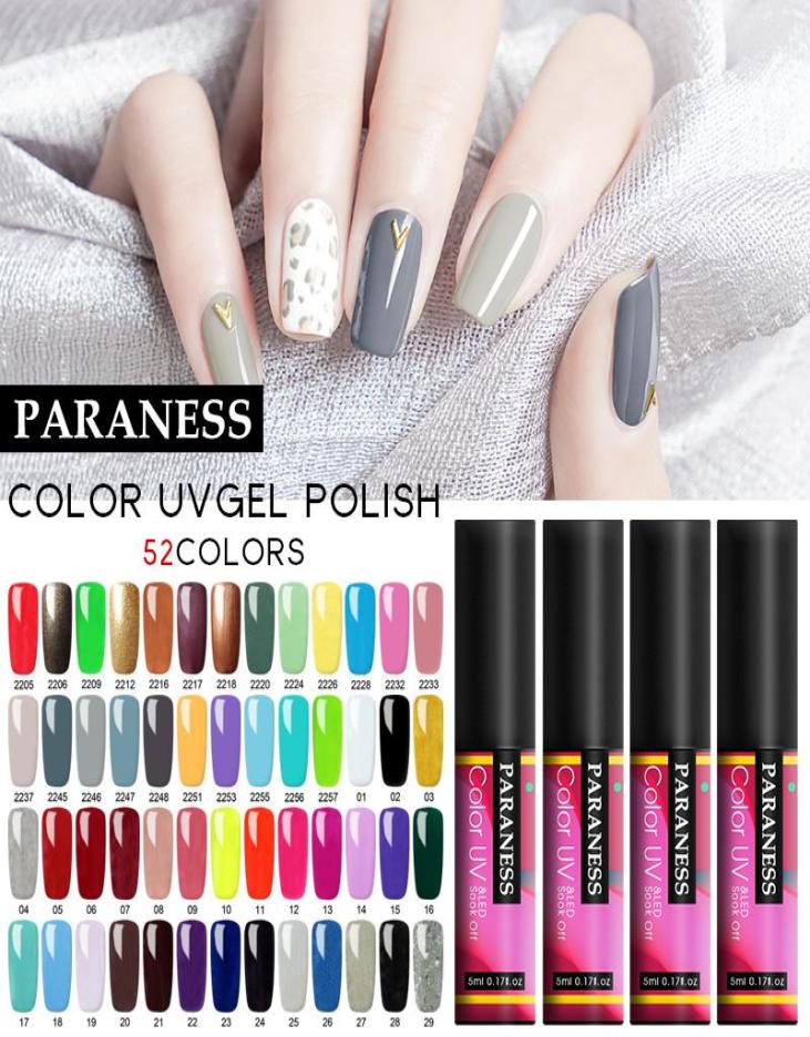 

Paraness Pure Nails Polish Colors Gel Lak Nail Art Gel Varnish Soak Off UV Gel Nails Polish Semi Permanent Top Coat Varnishes8273483, Multi