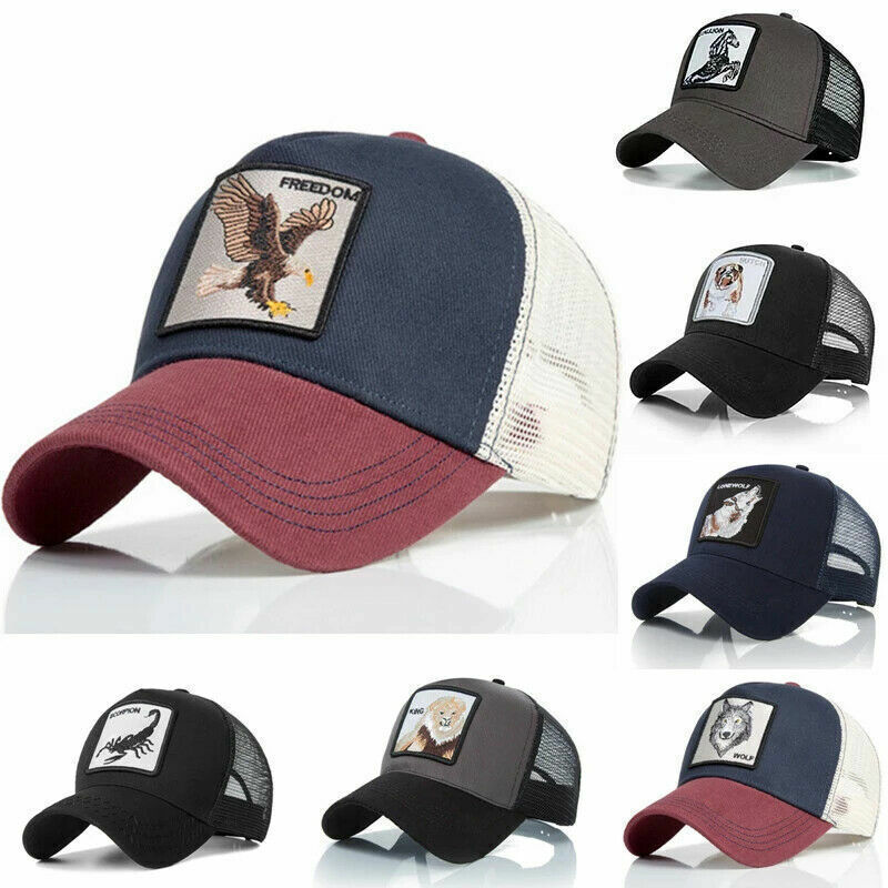 

Men Women Animal Farm Trucker Mesh Baseball Hat Style Snapback Cap Hip Hop