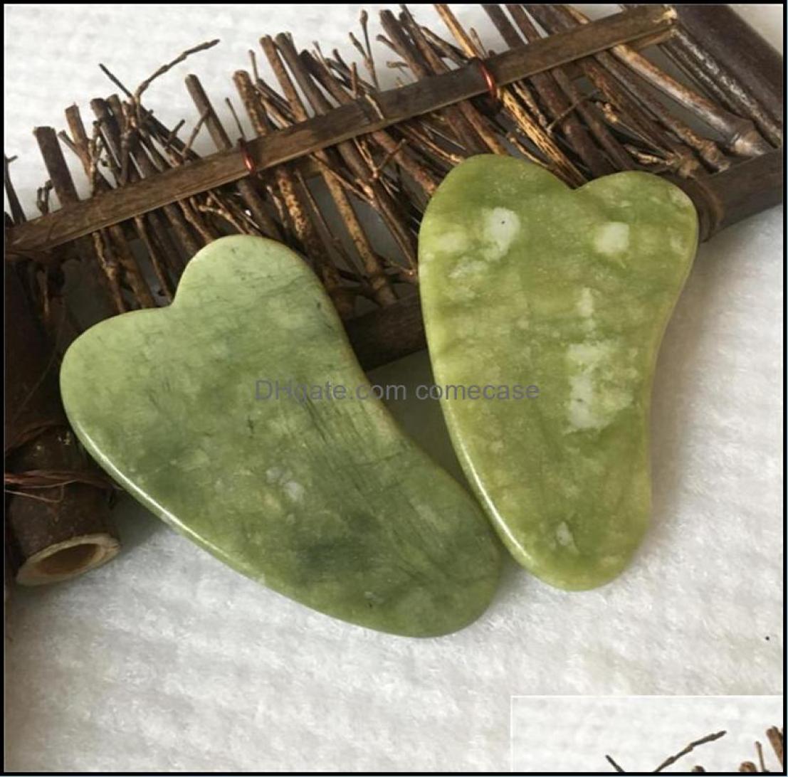 

Mas Stones Rocks Health Beauty Natural Jade Scra Board Facial Masr Pressure Therapy Scraper Care Tool For Face Drop Delivery 2024972339