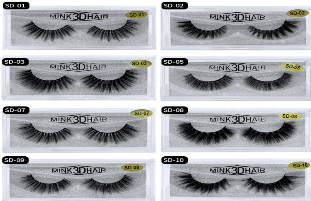 

3D Mink Eyelashes Messy Eye Lash Synthetic Fiber Extension Sexy Full Strip Lashes Dramatic Long Fluffy Eyelashes 20 Styles5324339